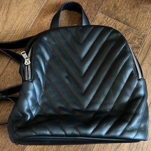 Black mini backpack